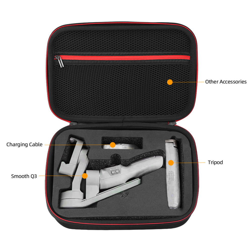 EWB8653 Portable Storage Bag Carrying Case Travelling Case for Zhiyun Smooth Q3 Stabilizer