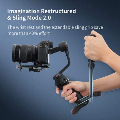 ZHIYUN WEEBILL 3 Portable Gimbal Stabilizer for SLR Cameras Handheld Sling Mode Camera Holder with Extendable Sling Grip - Combo Version