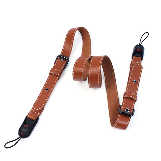 Quick Release Camera PU Leather Strap SLR Camera Carrying Belt Adjustable Shoulder Strap
