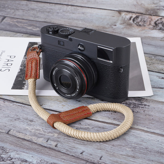 For Sony / Leica / Fujifilm Camera Cotton Woven Round Hand Strap SLR Camera Anti-lost Wrist Rope