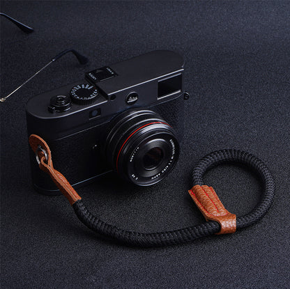 For Sony / Leica / Fujifilm Camera Cotton Woven Round Hand Strap SLR Camera Anti-lost Wrist Rope