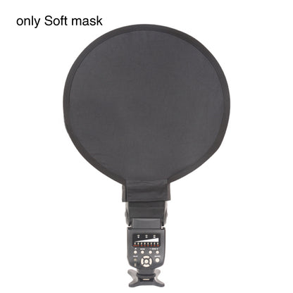 40cm Universal Foldable Round-Shape Speedlite Softbox Diffuser for Portable Camera Flash Light