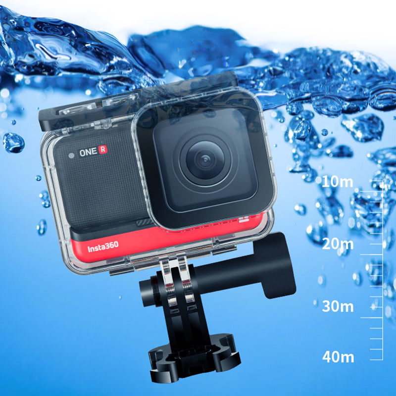 40m Diving Waterproof Case High Transparent Housing Cover Shell for Insta360 ONE R 4K Action Camera