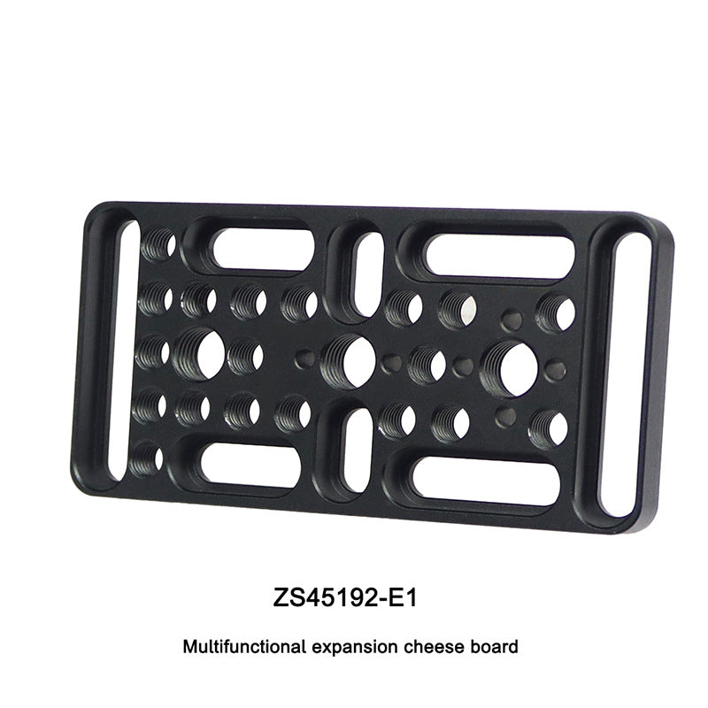 ZS45192-E1 Multifunction Camera Expansion Cheese Plate Mount Board 1/4 3/8 Hole Switching Plate Photography Accessories