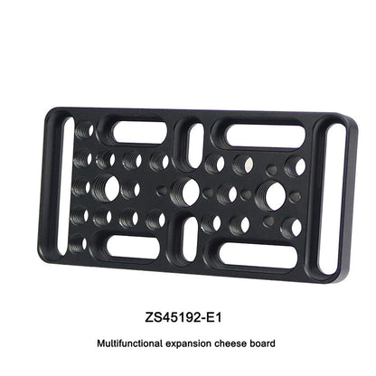 ZS45192-E1 Multifunction Camera Expansion Cheese Plate Mount Board 1/4 3/8 Hole Switching Plate Photography Accessories