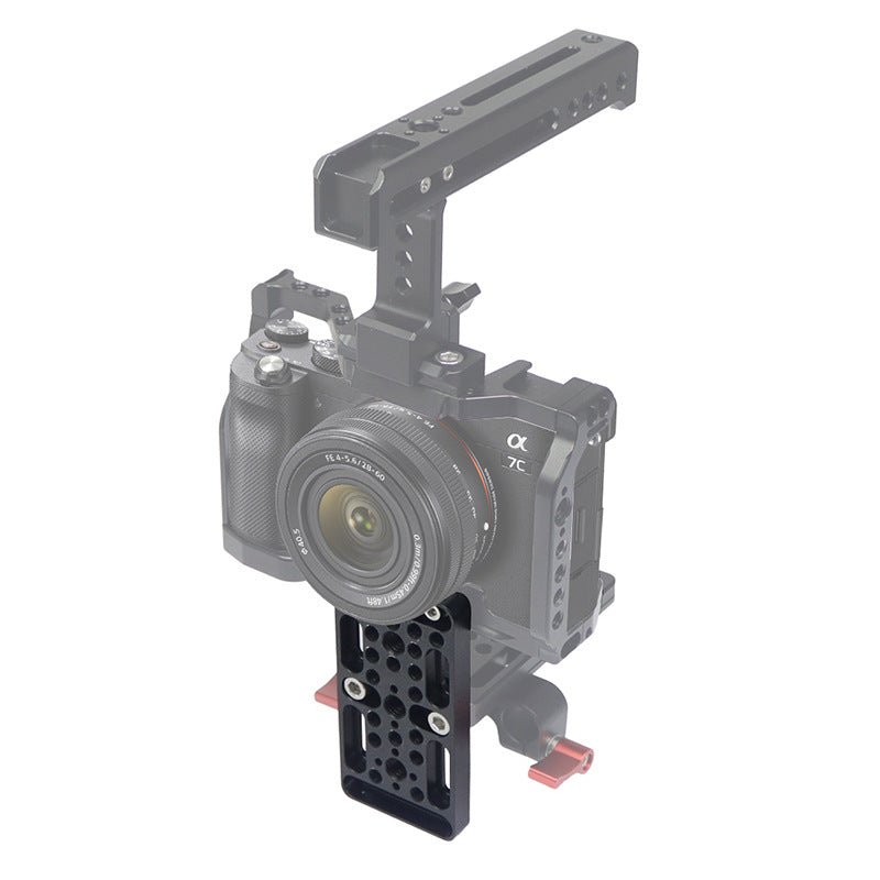 ZS45192-E1 Multifunction Camera Expansion Cheese Plate Mount Board 1/4 3/8 Hole Switching Plate Photography Accessories