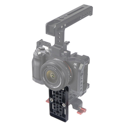 ZS45192-E1 Multifunction Camera Expansion Cheese Plate Mount Board 1/4 3/8 Hole Switching Plate Photography Accessories