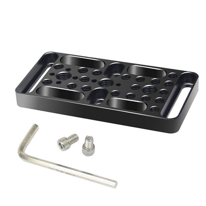 ZS45192-E1 Multifunction Camera Expansion Cheese Plate Mount Board 1/4 3/8 Hole Switching Plate Photography Accessories