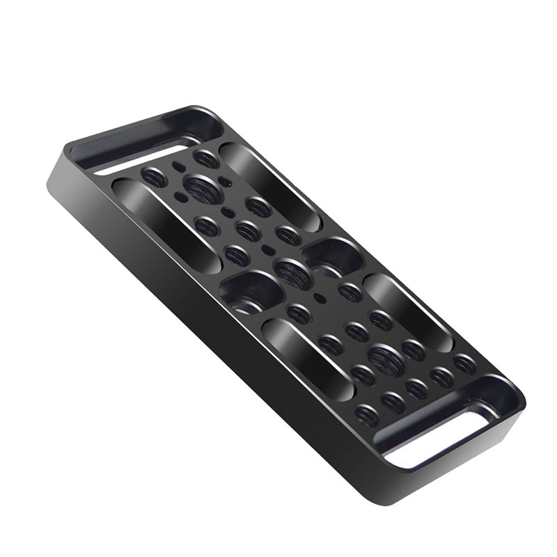 ZS45192-E1 Multifunction Camera Expansion Cheese Plate Mount Board 1/4 3/8 Hole Switching Plate Photography Accessories