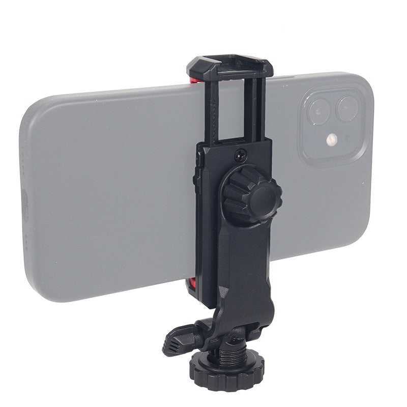 SJ08L Hot Shoe Mobile Phone Holder with 1 / 4 Interface for Fill Light Microphone