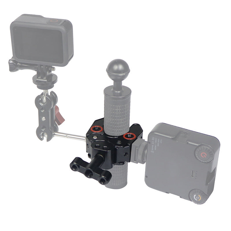 FEICHAO KF44097 Anti-slip Camera Clamp Mount Gimbal Magic Arm Crab Claw with 1/4" and 3/8" Adapter for DSLR/LED Lights