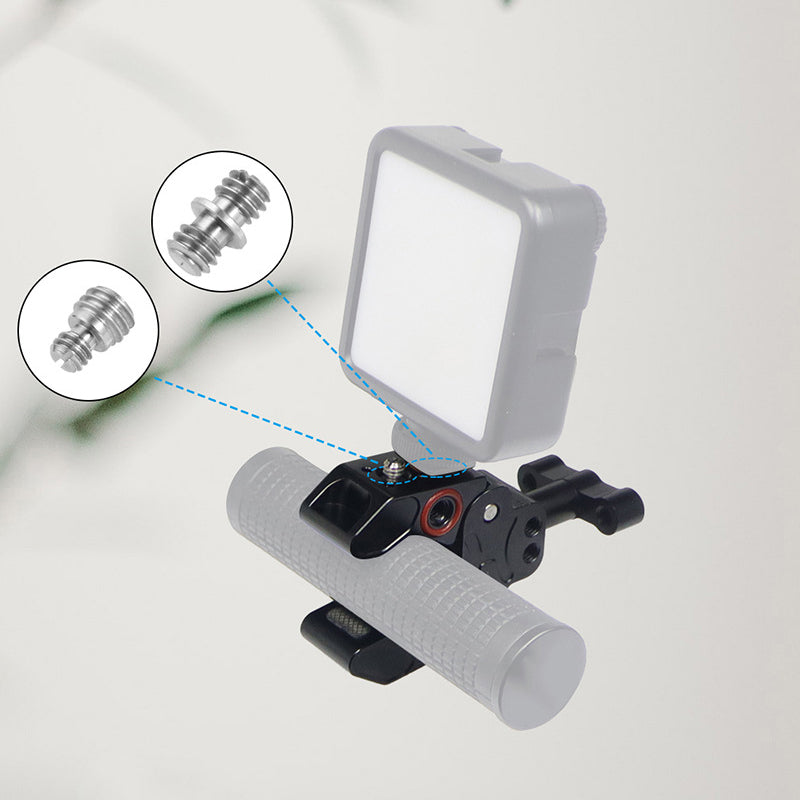 FEICHAO KF44097 Anti-slip Camera Clamp Mount Gimbal Magic Arm Crab Claw with 1/4" and 3/8" Adapter for DSLR/LED Lights