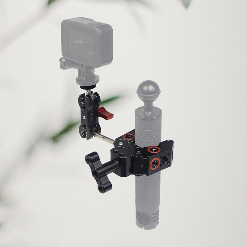 FEICHAO KF44097 Anti-slip Camera Clamp Mount Gimbal Magic Arm Crab Claw with 1/4" and 3/8" Adapter for DSLR/LED Lights