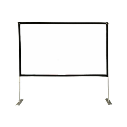 BXM-020 16:9 100-Inch Projector Screen Portable Folding Outdoor HD Projection Screen with Aluminum Tubes Support