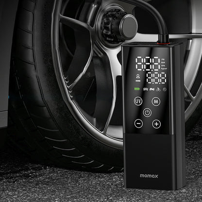 MOMAX ELECTRIC AIR PUMP Multifunctional Digital Display Inflator Portable Car Bike Motorcycle Air Pump