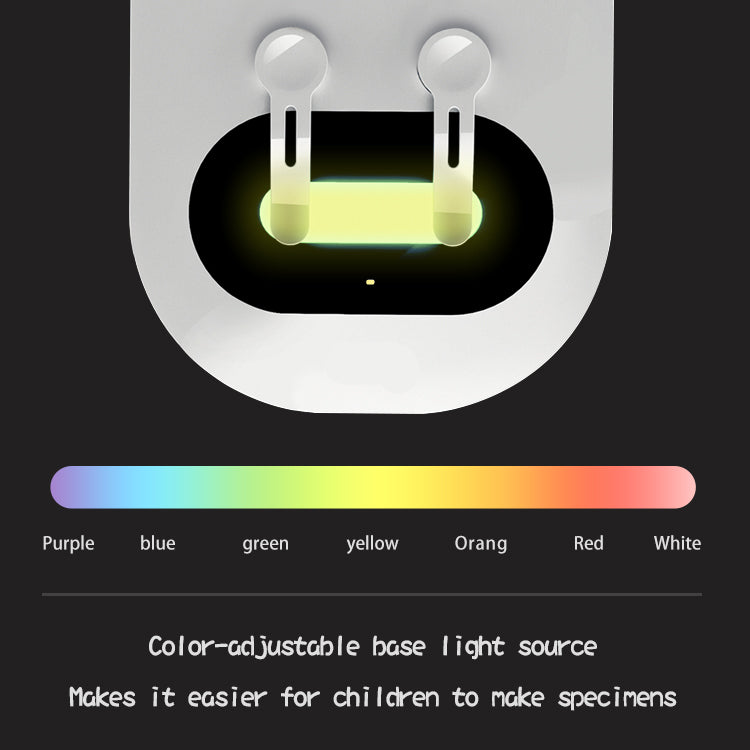 DDL-M1 50X-1000X Kids Students LED WiFi Microscope with Optical Glass Lens for School Lab Education