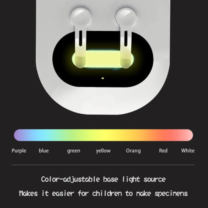 DDL-M1 50X-1000X Kids Students LED WiFi Microscope with Optical Glass Lens for School Lab Education
