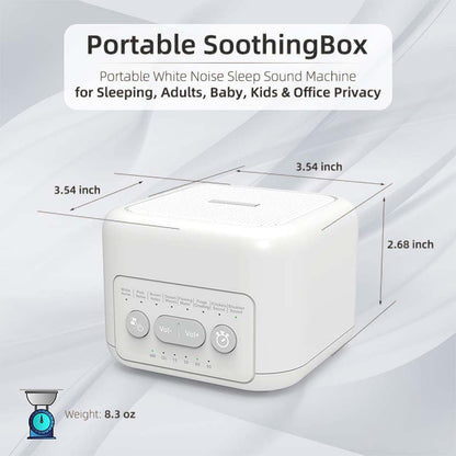 LIELONGREN F0076 Portable White Noise Alarm Clock Multi-functional Mini Alarm Clock for Home Office