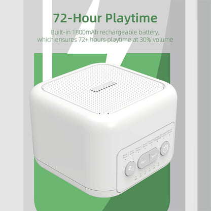 LIELONGREN F0076 Portable White Noise Alarm Clock Multi-functional Mini Alarm Clock for Home Office