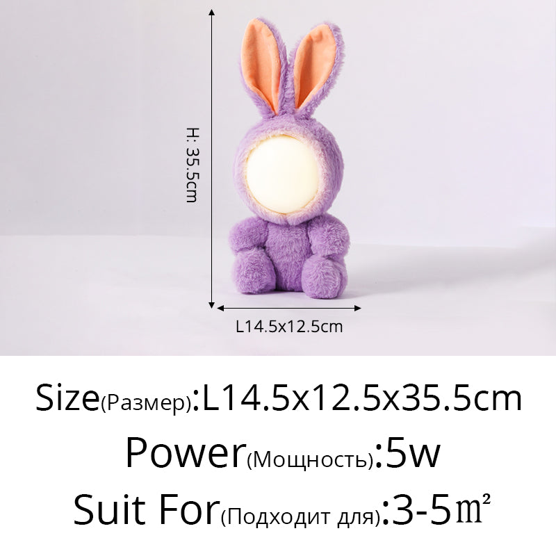 LJC-160 Cute Plush Toy Wireless Bluetooth Speaker Night Light Gifts for Kids Baby Teenage Girls Boys