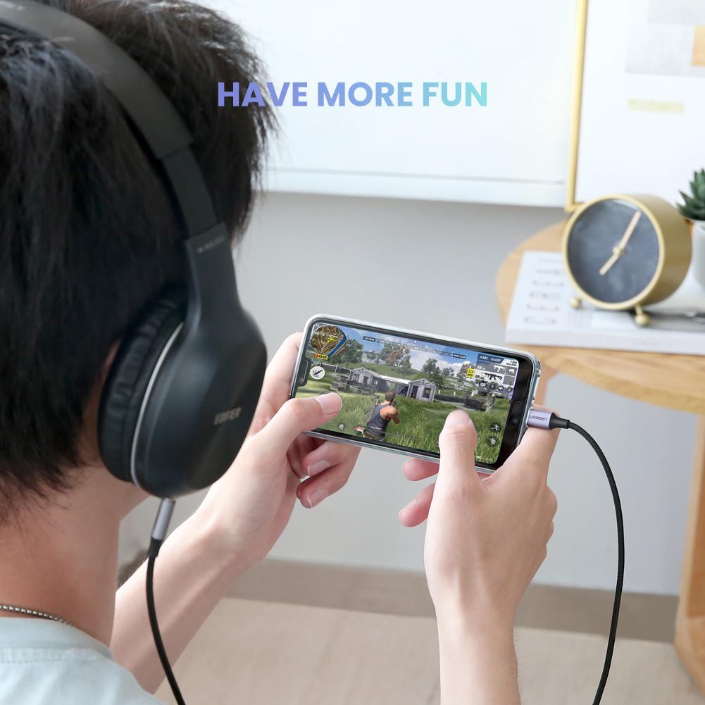 UGREEN USB C to 3.5mm Audio Aux Cable Type C to 3.5mm Headphone Male Jack Plug Adapter Car Auxiliary Stereo Cord