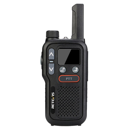 RETEVIS RB618 Walkie Talkie Mini Dual PTT 16 PMR446 Channels Radio with Scan/Flashlight Function (0.5W Only for Europe)