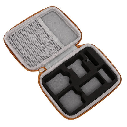 For DJI Action 2 Sports Camera Portable Storage Bag Zipper PU+EVA Shockproof Carrying Case