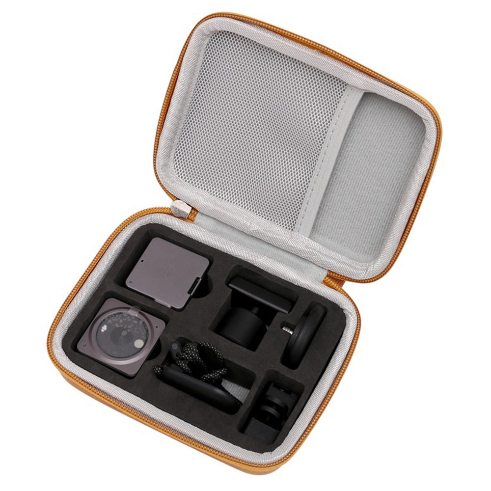 For DJI Action 2 Sports Camera Portable Storage Bag Zipper PU+EVA Shockproof Carrying Case