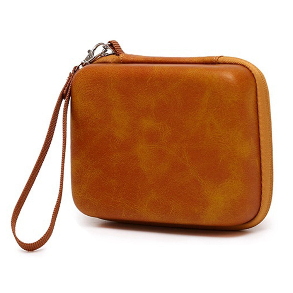 For DJI Action 2 Sports Camera Portable Storage Bag Zipper PU+EVA Shockproof Carrying Case