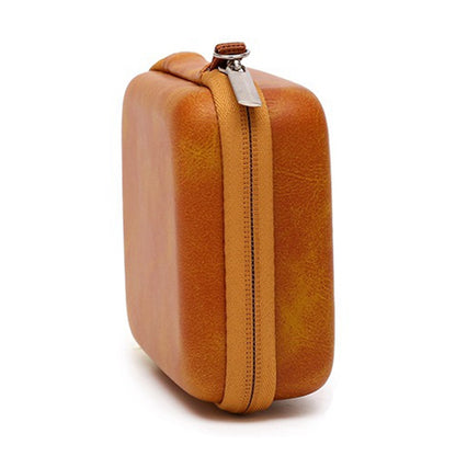 For DJI Action 2 Sports Camera Portable Storage Bag Zipper PU+EVA Shockproof Carrying Case