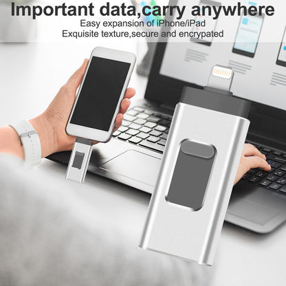 RICHWELL R-01B 256GB USB 3.0 Flash Drive USB Memory Stick External Storage Thumb Drive Photo Stick for iPhone Android PC