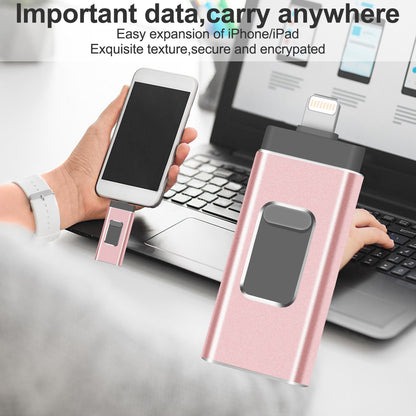 RICHWELL R-01B 256GB USB 3.0 Flash Drive USB Memory Stick External Storage Thumb Drive Photo Stick for iPhone Android PC