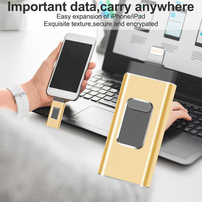 RICHWELL R-01B 256GB USB 3.0 Flash Drive USB Memory Stick External Storage Thumb Drive Photo Stick for iPhone Android PC