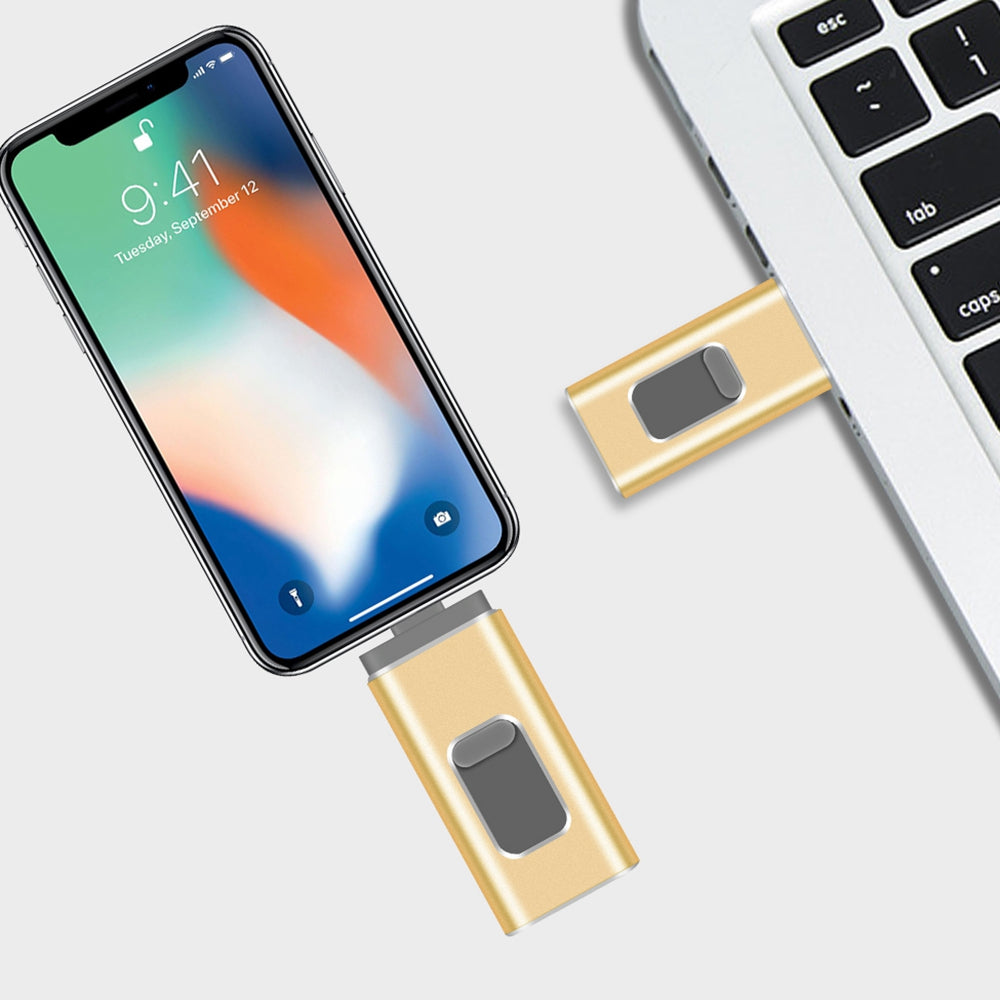 RICHWELL R-01B 256GB USB 3.0 Flash Drive USB Memory Stick External Storage Thumb Drive Photo Stick for iPhone Android PC