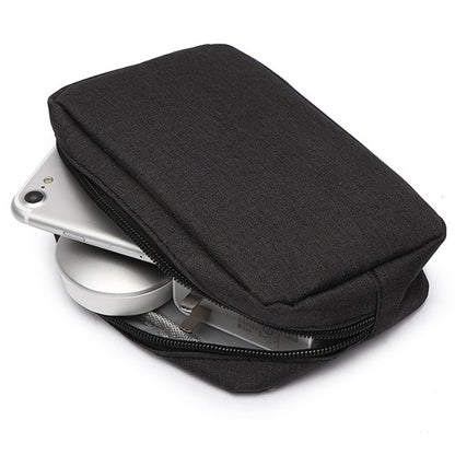 ZZRS Digital Storage Bag Power Bank Data Cable Charger Electronics Accessories Portable Pouch (Size: S)