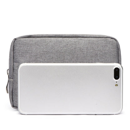 ZZRS Digital Storage Bag Power Bank Data Cable Charger Electronics Accessories Portable Pouch (Size: S)