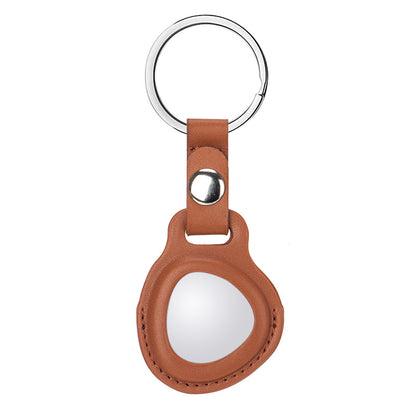 For HUAWEI Tag Bluetooth Tracker PU Leather Protective Case Anti-lost Cover with Keyring