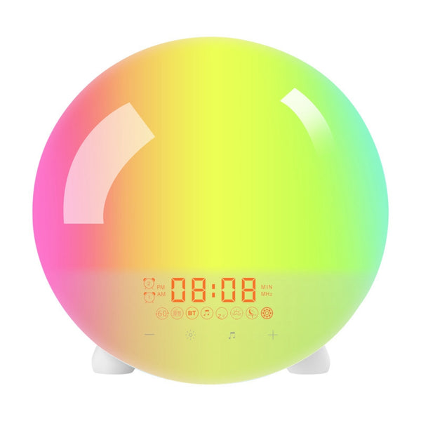 SH-123 Digital Wake-Up Light Sunrise / Sunset Simulation Alarm Clock with FM Radio Night Light Bluetooth Wireless Speaker