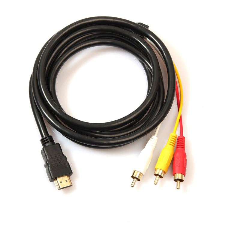 1.5m HDMI to 3-RCA Video Audio AV Component Converter Cable for HDTV DVD