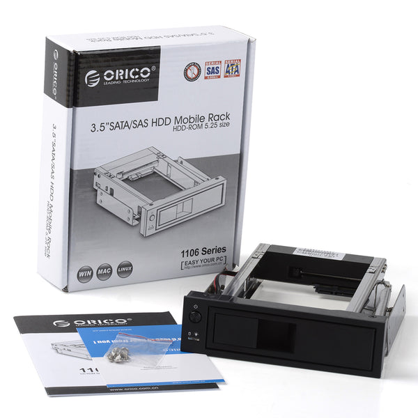 ORICO 3.5 SATA to 5.25 SATA Stainless Bracket Internal Hard Driver Mounting Adapter (1106SS)