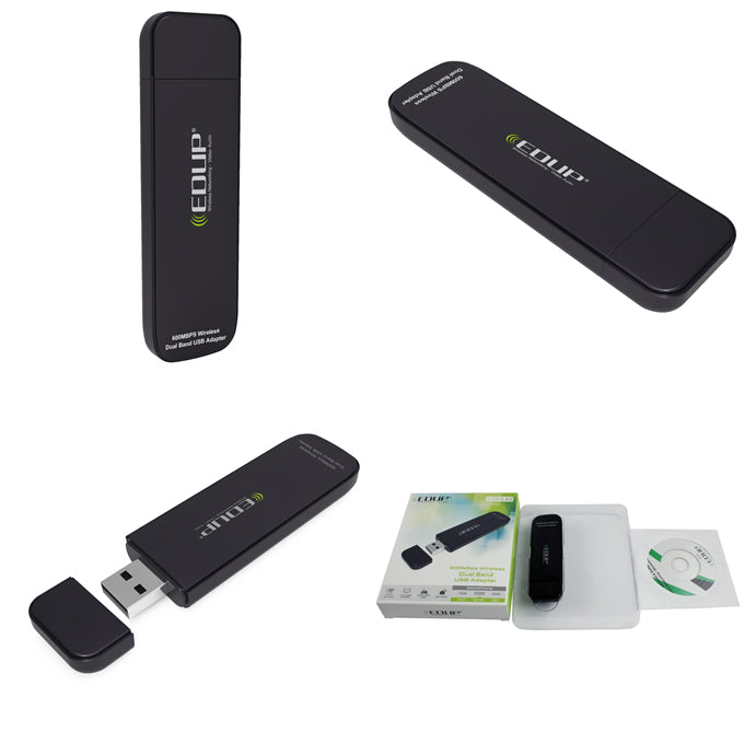 EDUP USB 600Mbps Dual Band 2.4G/5.8G Mini Wifi Adapter (EP-DB1301)