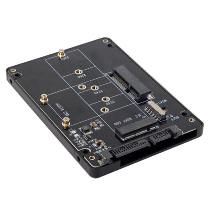 2-in-1 Combo M.2 NGFF B-key &amp; mSATA SSD to SATA 3.0 Adapter Converter Case Enclosure