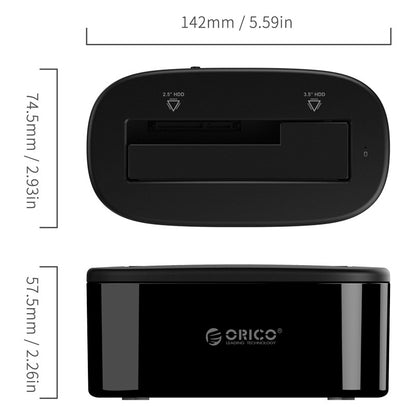 ORICO Tool Free 5Gbps Super Speed USB 3.0 to SATA External Hard Drive Docking Station (6218US3)