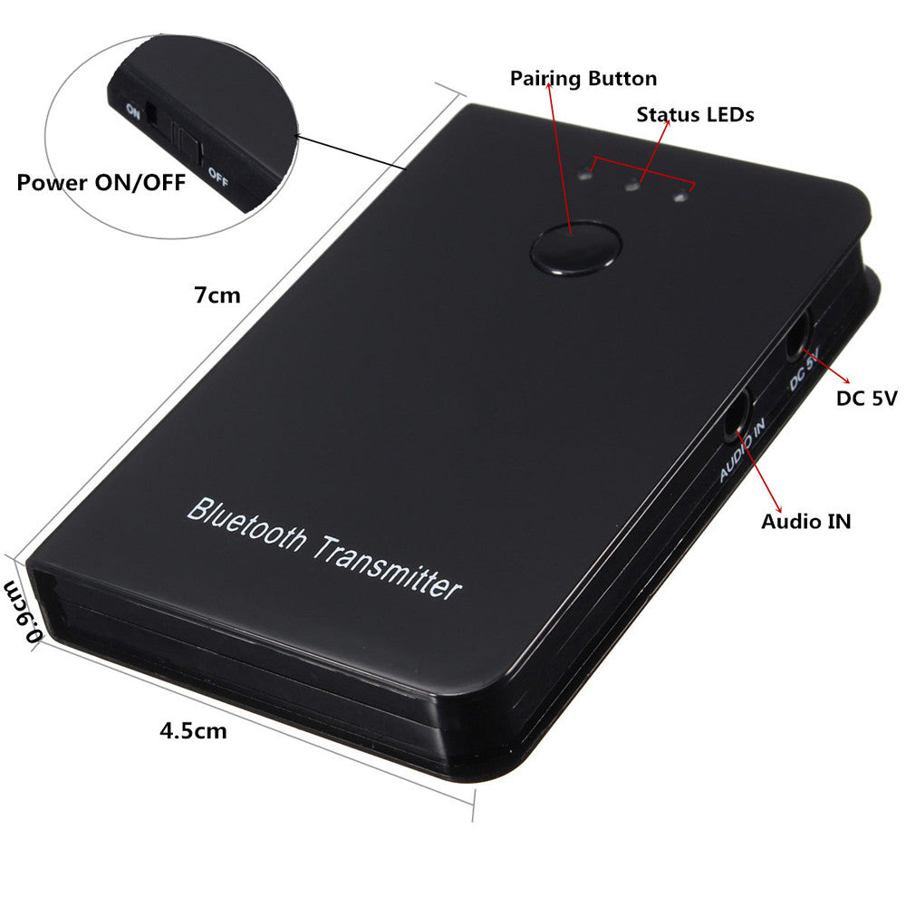 TS-BT35F02 A2DP Audio Frequency 3.5mm Bluetooth Adapter TV Audio Bluetooth Transmitter