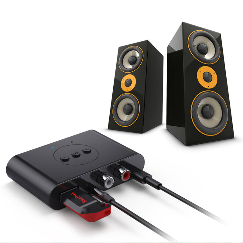 B21 Bluetooth 5.0 Audio Receiver U-Disk RCA 3.5mm AUX Jack Stereo Music Adapter