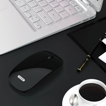 YK-W10 Rechargaeable Noiseless 2.4G Wireless Mouse with Nano Receiver for Notebook, PC, Laptop