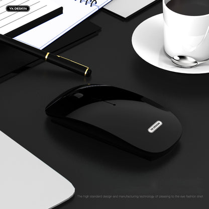 YK-W10 Rechargaeable Noiseless 2.4G Wireless Mouse with Nano Receiver for Notebook, PC, Laptop