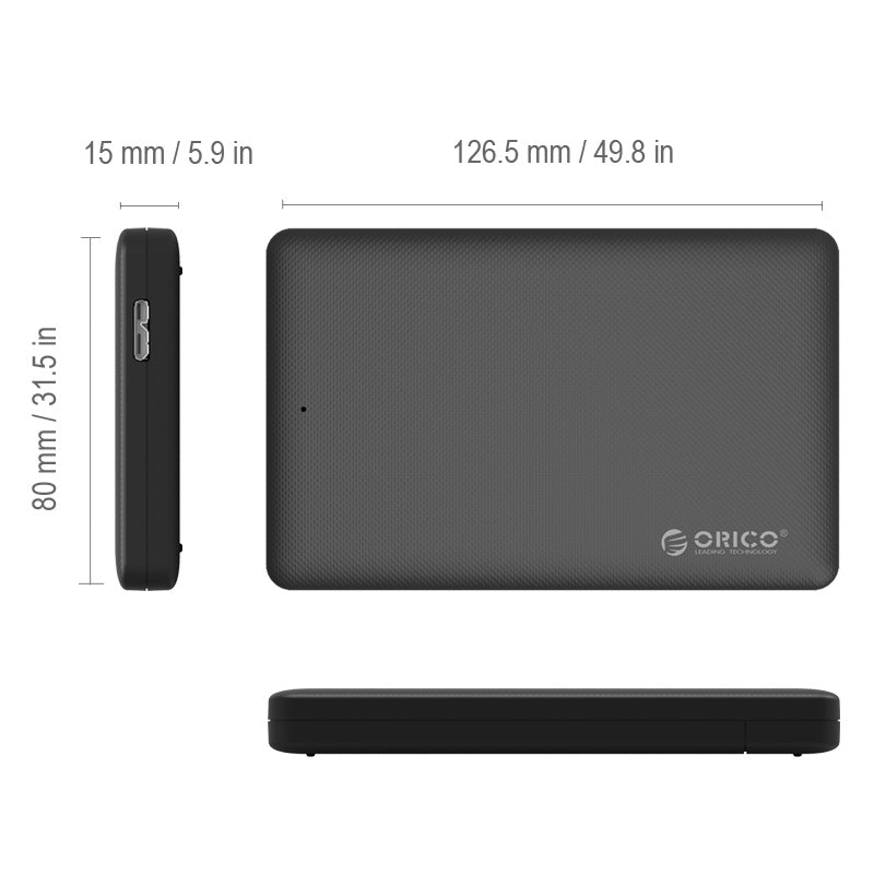 ORICO 2577U3 2.5 inch USB3.0 External Hard Drive Enclosure
