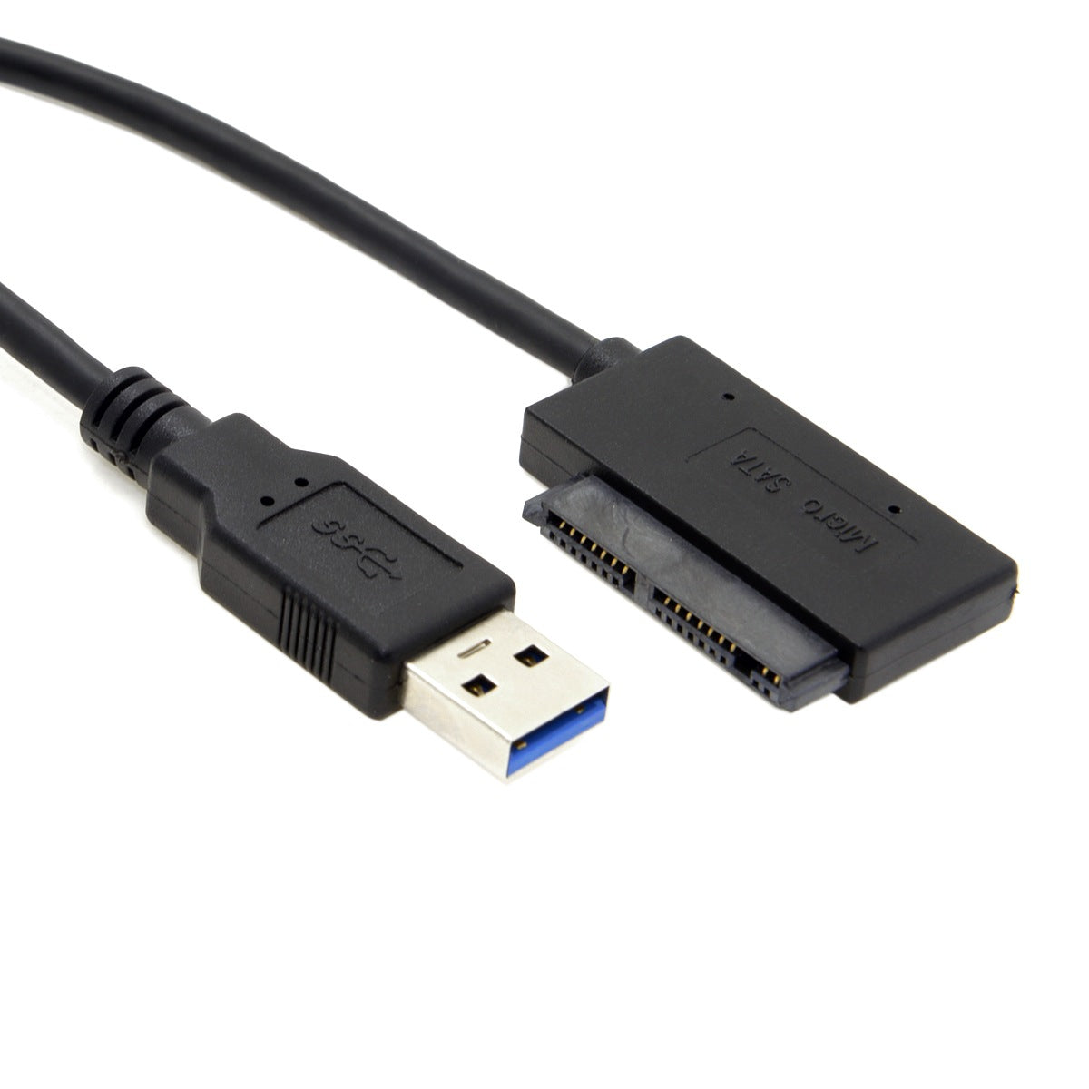 USB 3.0 to Micro SATA 7+9 16 Pin 1.8" 90 Degree Angled Hard Disk Driver SSD Adapter Cable