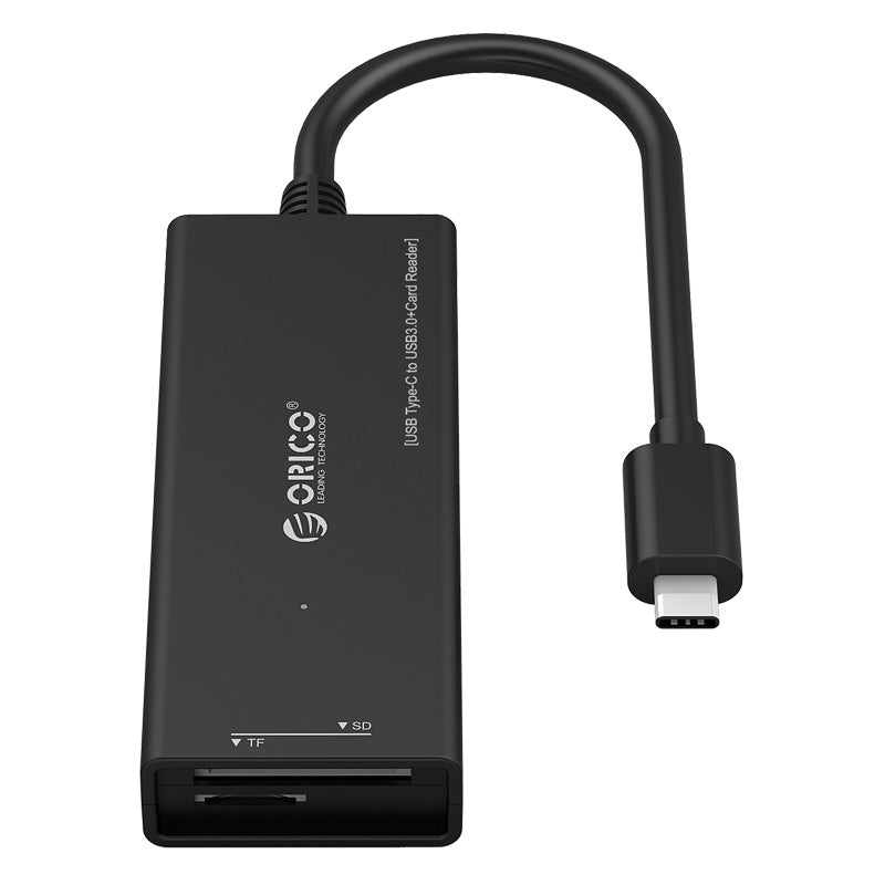 ORICO CH3SF-BK Superspeed USB3.0 Type-C to 3 USB Ports Hub with TF/SD Memory Card Slots for Macbook, Type-C Device